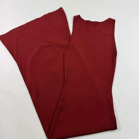 We Wore What Flutter Muscle Tank Maxi Dress Russet - Picture 2 of 8